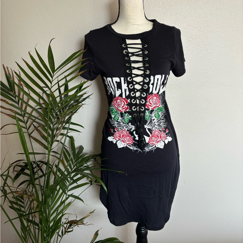 fashion nova T-shirt dress large